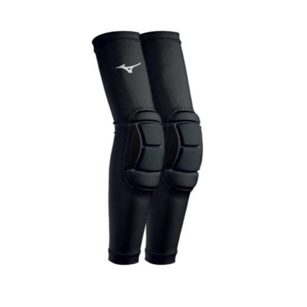 Mizuno Padded Elbow Sleeves L/XL Black Volleyball Protective Gear Durable - Picture 1 of 4